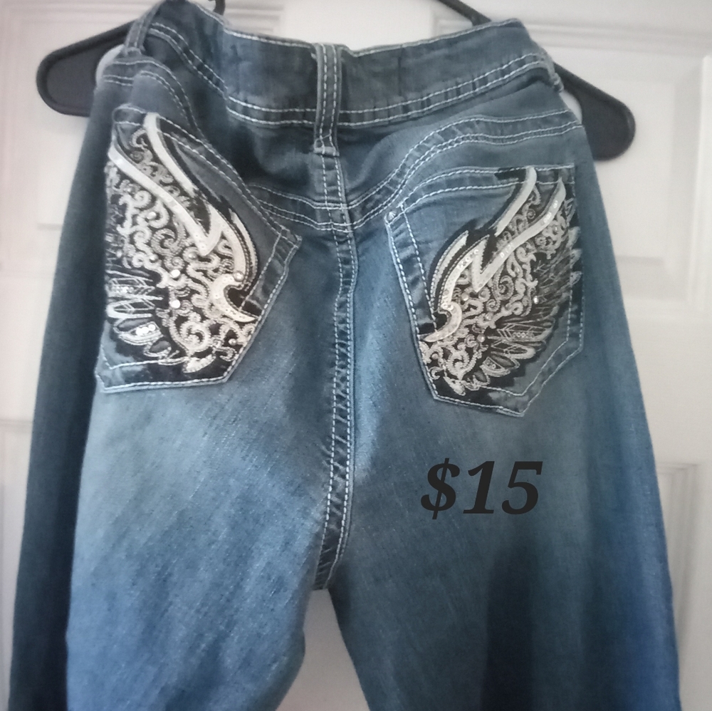 Womens Rockin Denim Jean's medium wash